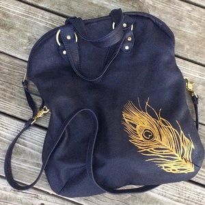 Stitch & Swash Handmade Fold-over Leather Tote